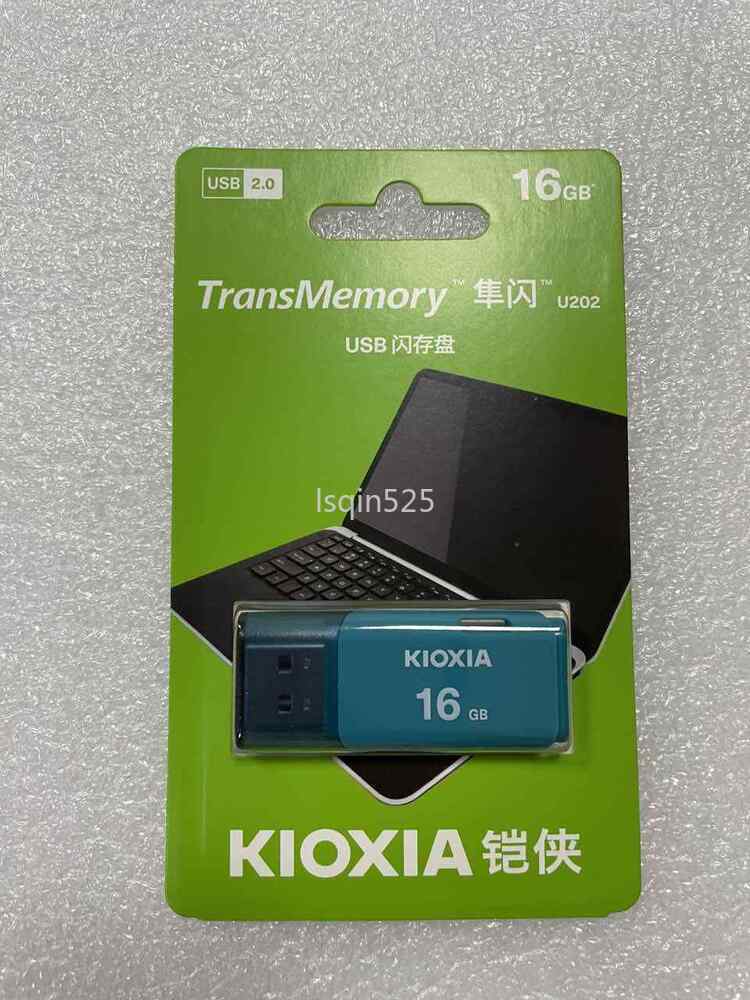 16GB Toshiba /KIOXIA Memory Stick USB 2.0 Flash Drive THNU08HAY BLANCO