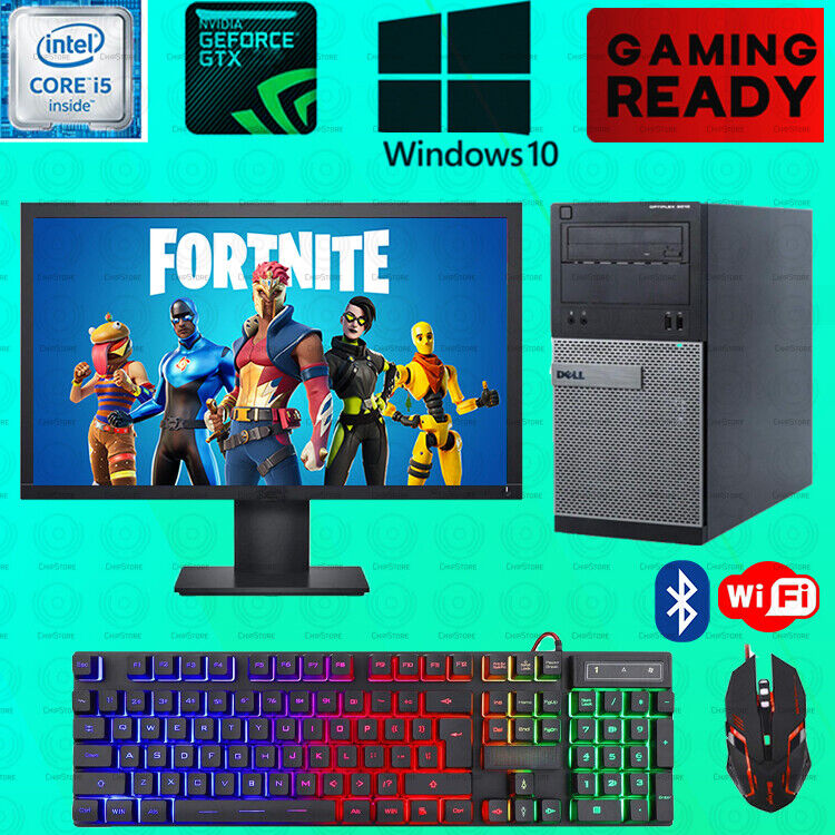 Fortnite Gaming Dell i5 Desktop PC Computer SSD Nvidia GTX 750 Ti Win 10 8GB