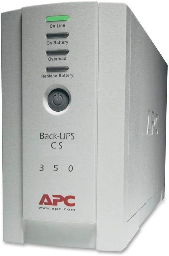 APC BK350 Battery Back Up Surge Protector, 350VA Backup Battery Power Supply,