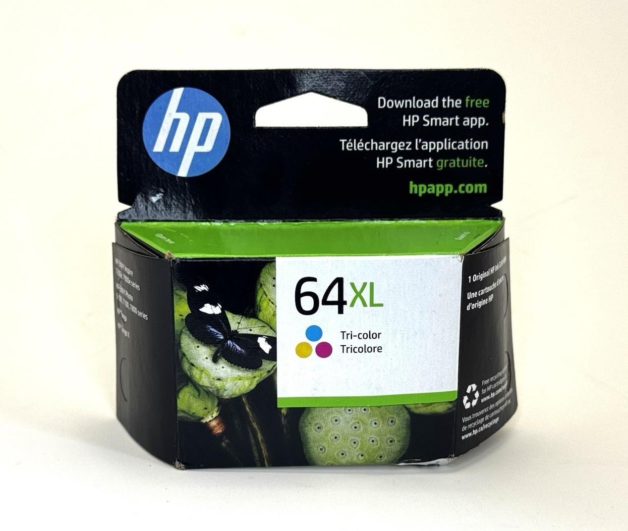 HP 64XL Tri-Color High-Yield Ink Cartridge Genuine - N9J91AN