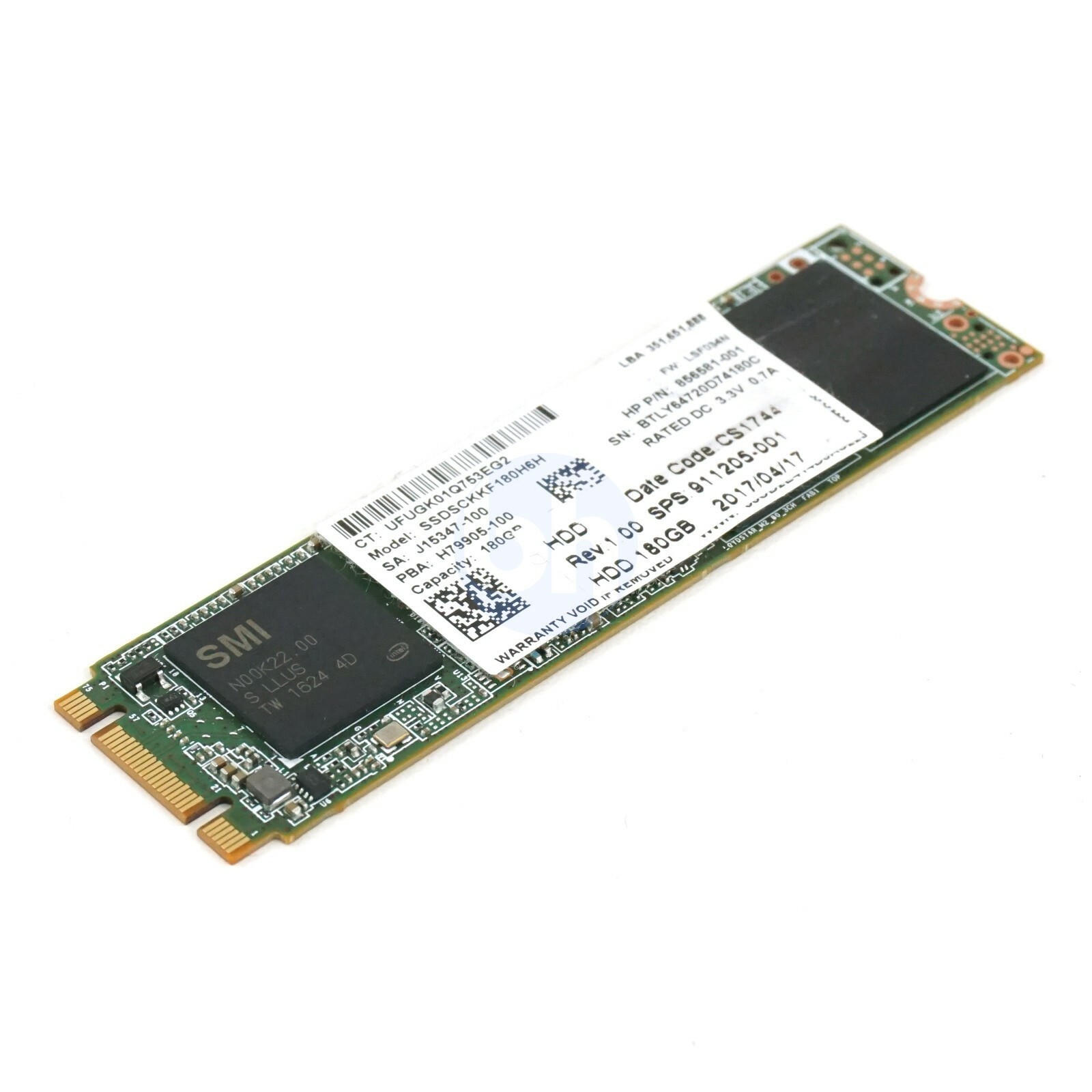Intel SSDSCKKF180H6H Pro 5400S 180GB 80mm NGFF M.2 Solid State Drive 856581-001