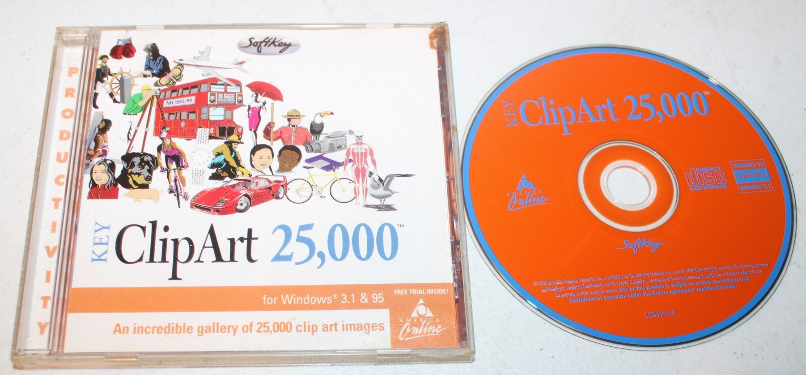 Key ClipArt 25,000 For Windows 3.1 & 95 PC Software