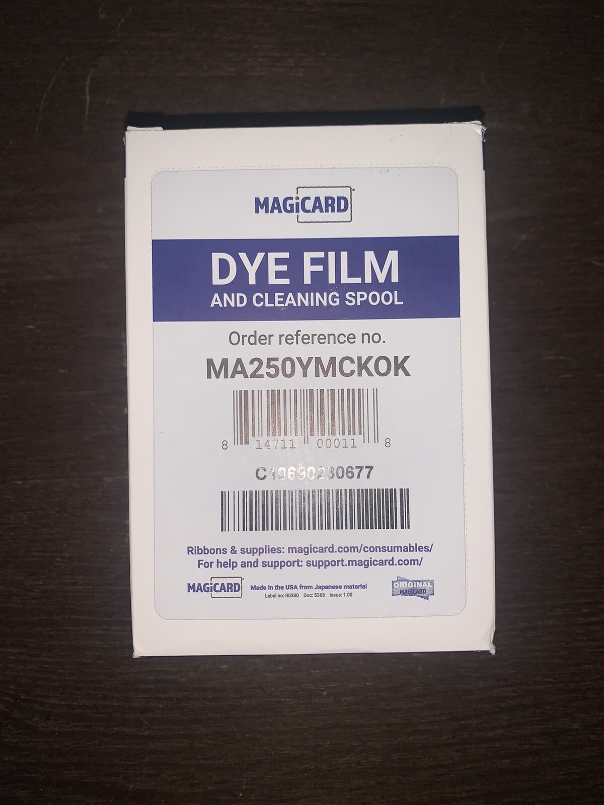 Magicard MA250YMCKOK Color Ribbon - YMCKOK - 250 prints