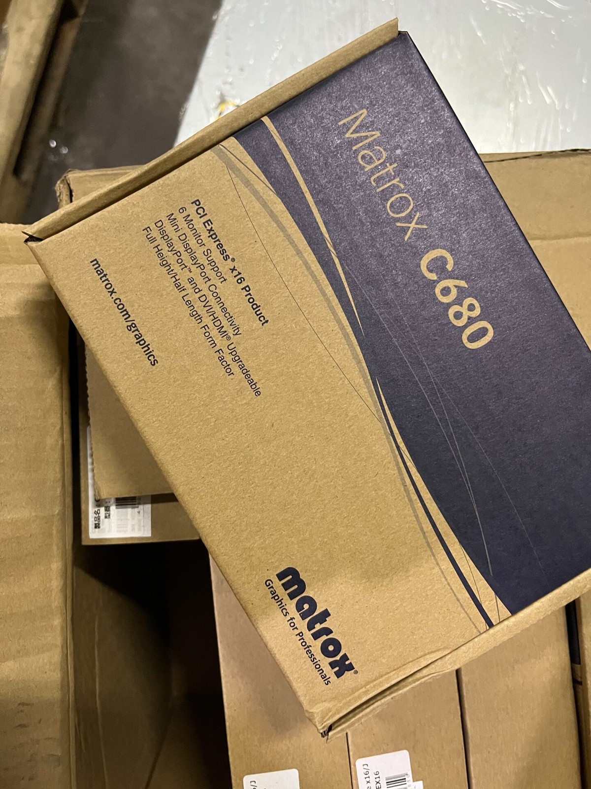 1PC Matrox C680-E4GBF 4GB GDDR5 6-Port Mini DisplayPort Graphics Video Card GPU