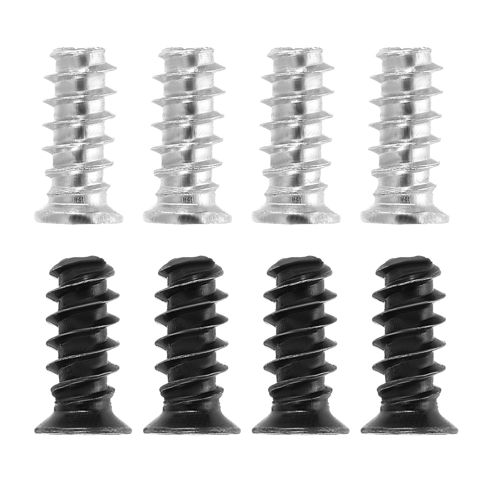 60Pcs M5 x 12mm Phillips Head Computer Case Fan Screws Kit Silver/Black