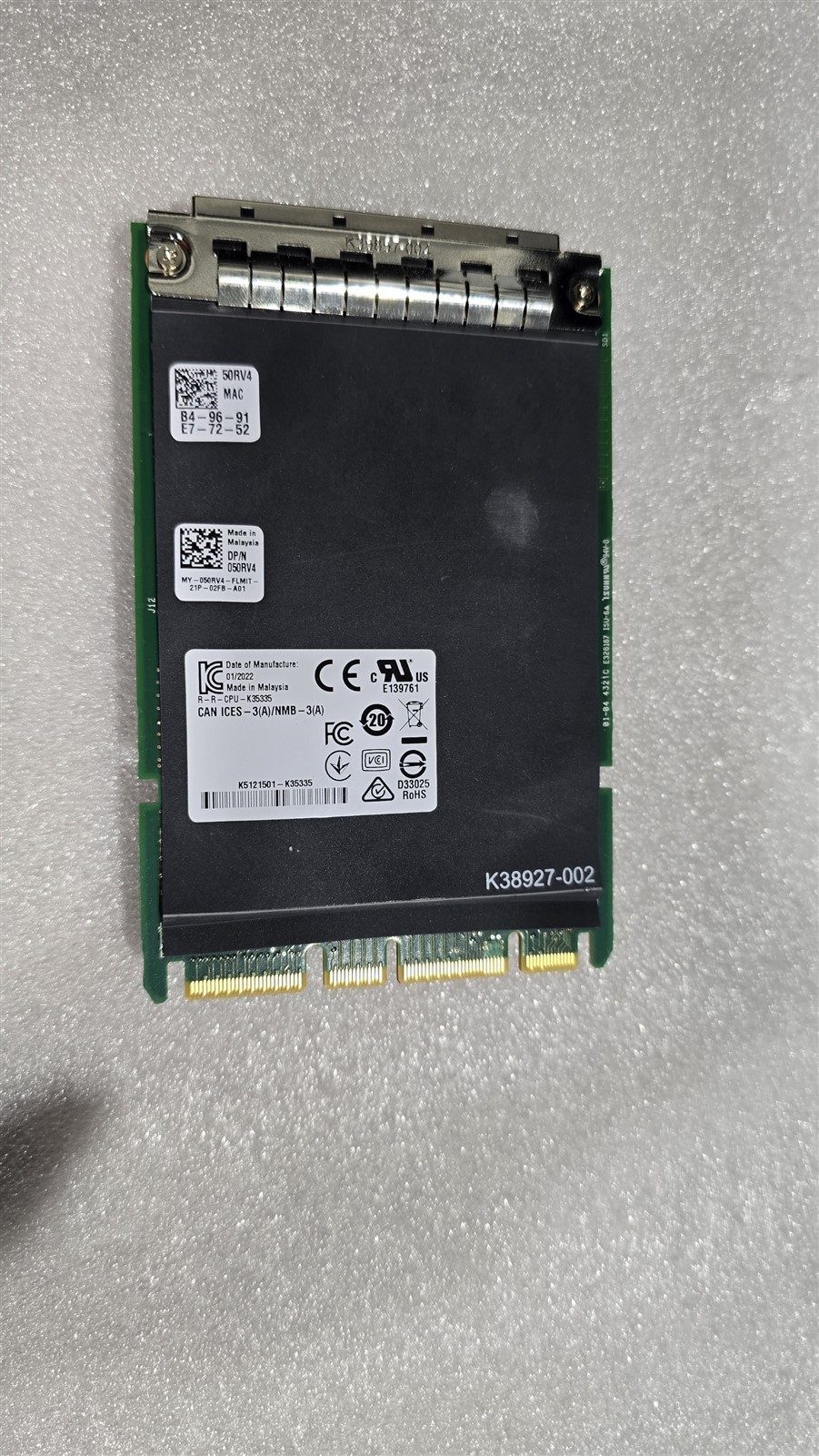 Dell Intel X710-T4L Quad Port 10GbE RJ45 OCP 3.0 Adapter 050RV4 50RV4 10GBASE-T