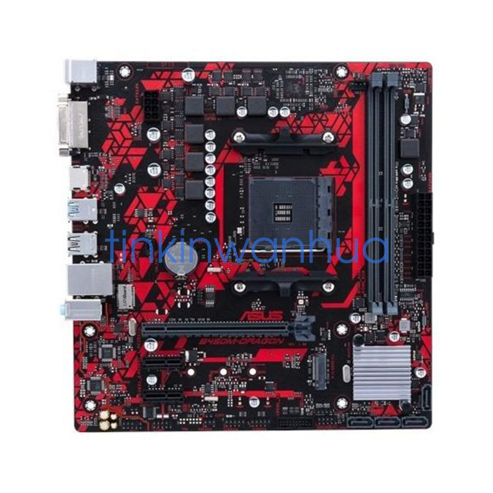 For ASUS B450M-DRAGON Socket AM4 DDR4 2×M.2 4×SATA3 Micro ATX Motherboard