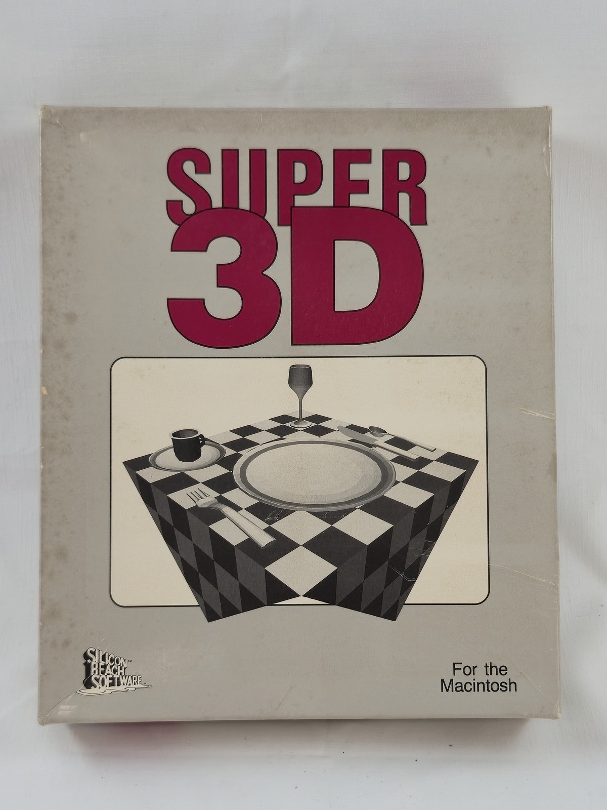 Super 3D Modeling Animation Software for Macintosh Vintage Silicon Beach