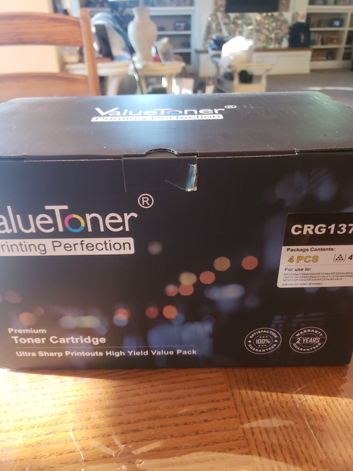 CRG137 Valuetoner Toner Cartridge for Canon ImageClass Laser Printer - Black 3pk
