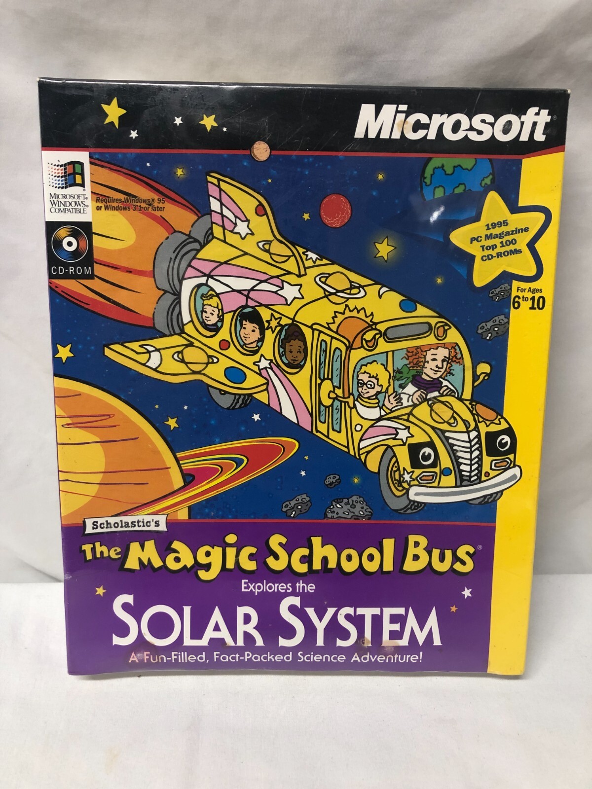 MICROSOFT Scholastic's The Magic School Bus Explores the Solar System (PC, 1996)
