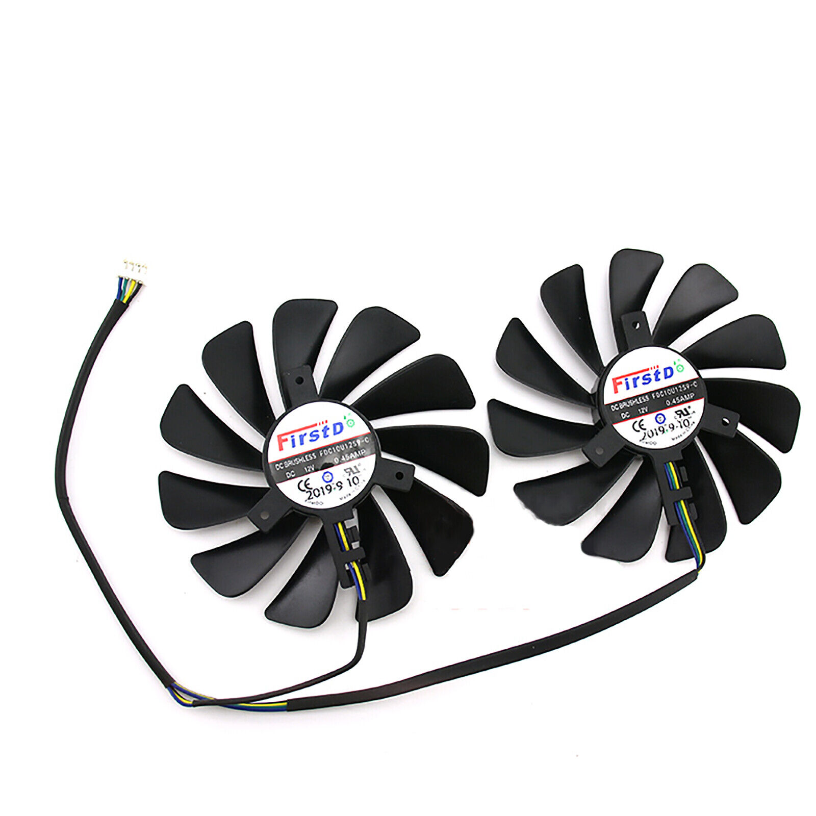 For XFX RX 5600XT 6GB RX5500 XT Graphics Card Cooling Fans Radiator Cooler Fan