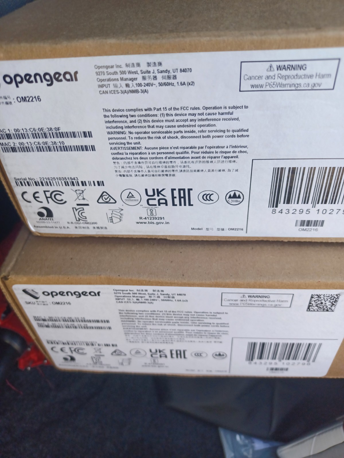 NEW Opengear OM2216 Console Server – 16-Port Secure Remote Access NEW IN BOX