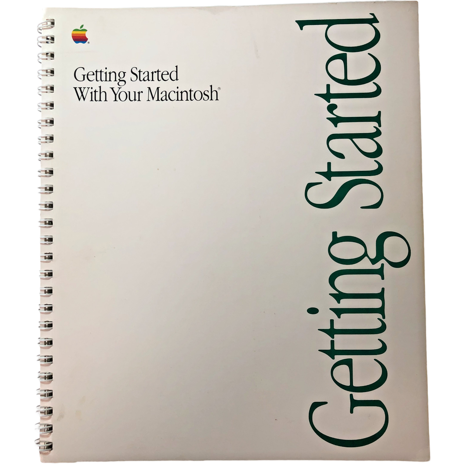 Vtg Apple Getting Started With Your Macintosh 030-4014-A 1990 Spiral Bound Retro