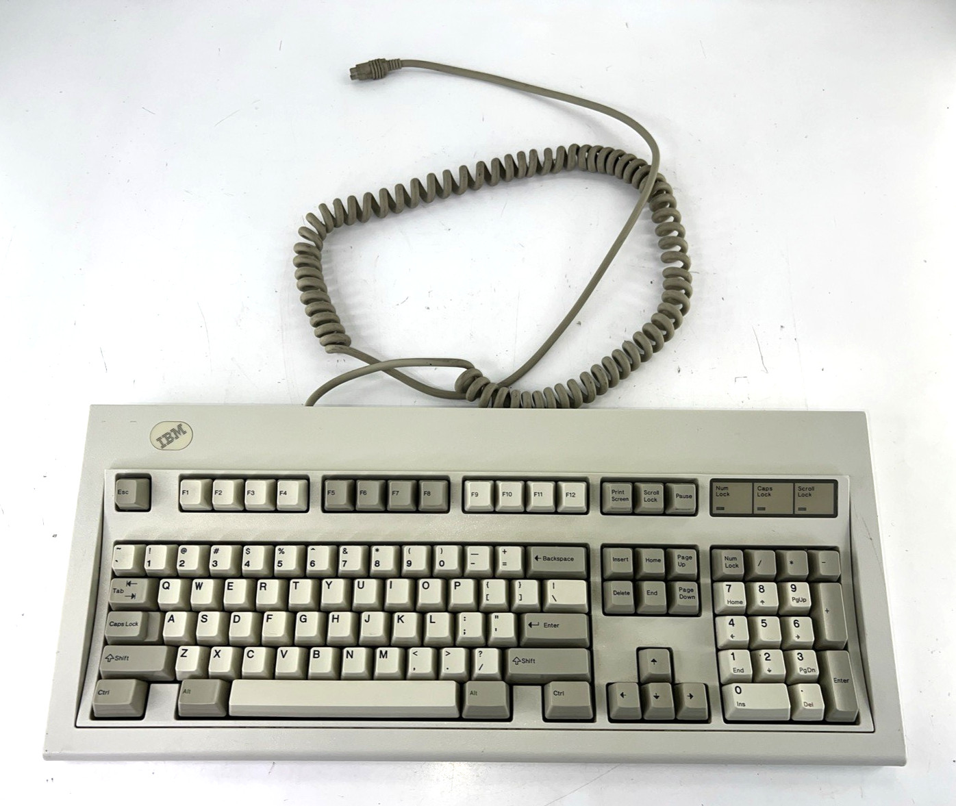 Vintage IBM Model M 1391401 PS/2 Mechanical Keyboard 1987 Tested Working w/Cable