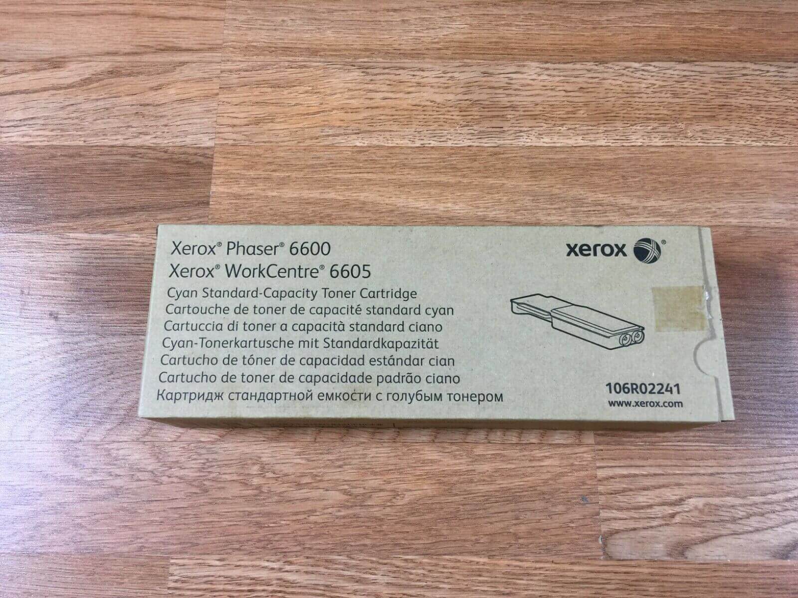 OPEN BOX Xerox Phaser 6600 WorkCentre 6605 Cyan Toner 106R02241- FedEx 2Day Air