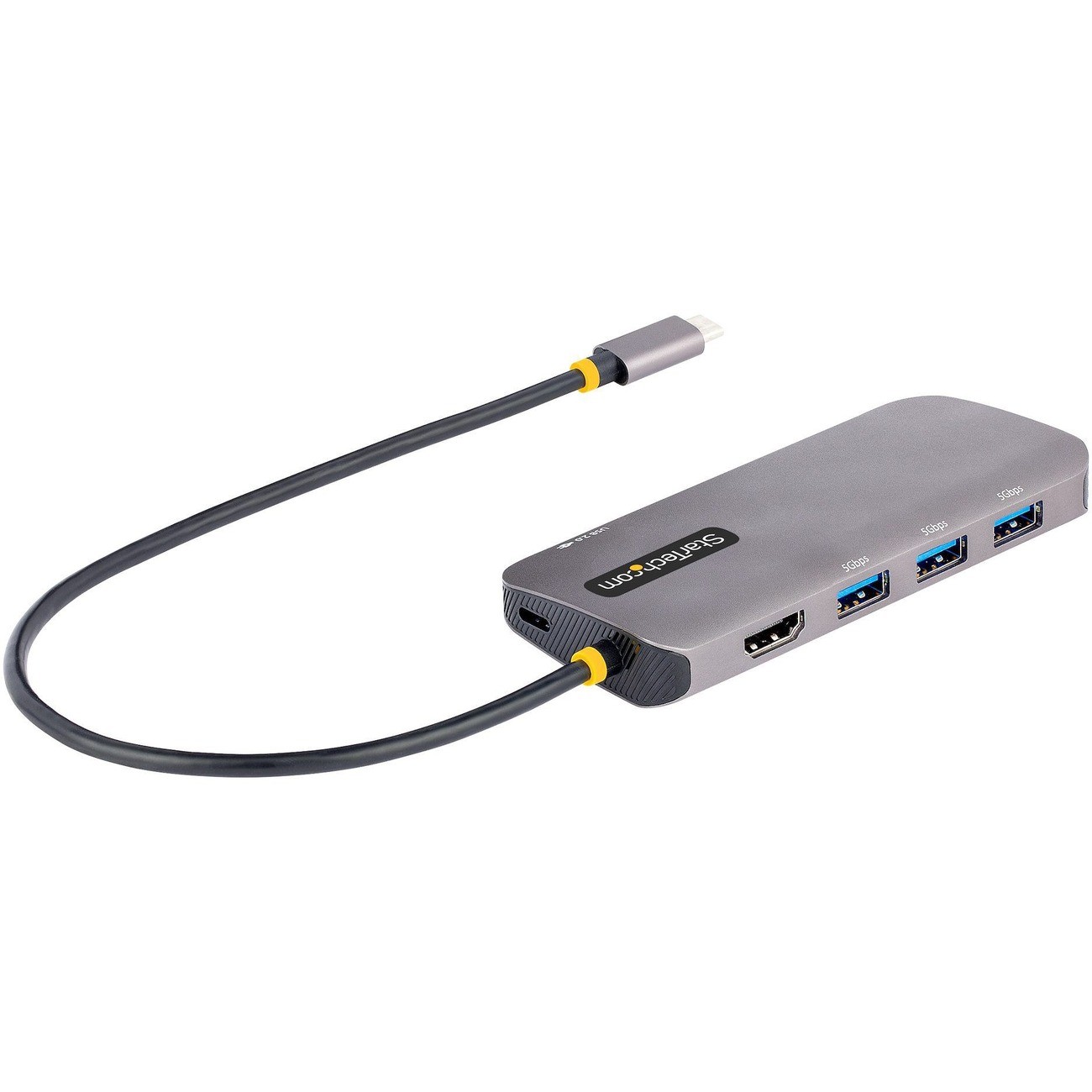StarTech 6-in-1 USB-C Hub, 4K HDMI HDR10, 3X USB-A 5Gbps, GbE, 100W