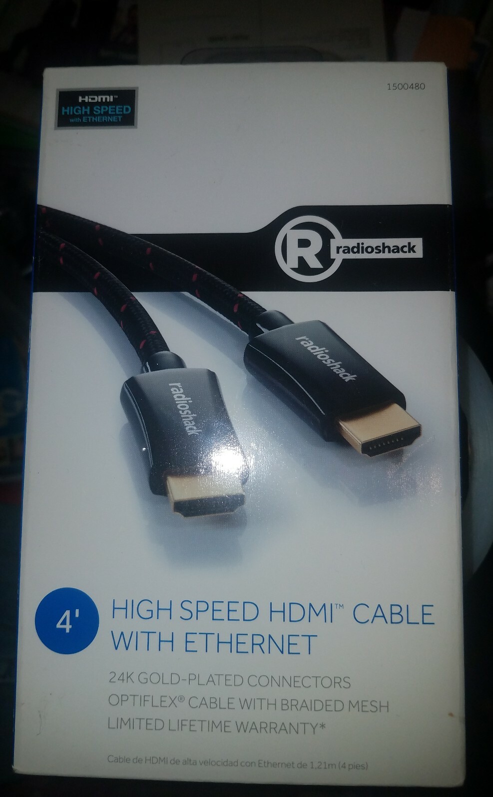 4' High Speed HDMI Cable with Ethernet 24K Gold-Plated Connectors [New in Box]
