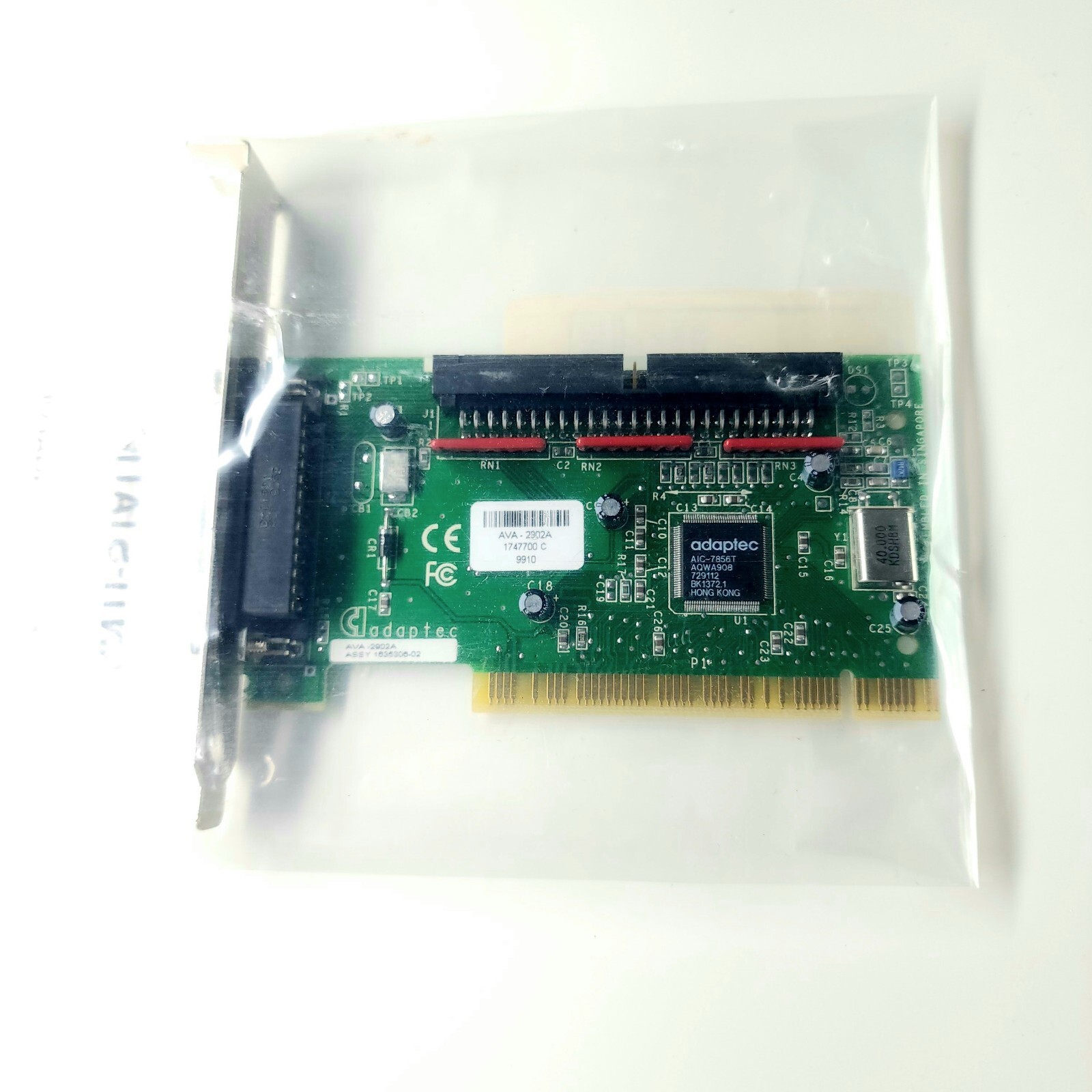 Adaptec AVA-2902A SCSI Controller PCI Card, HS50 50Pins Male & DB25 D-Sub Female