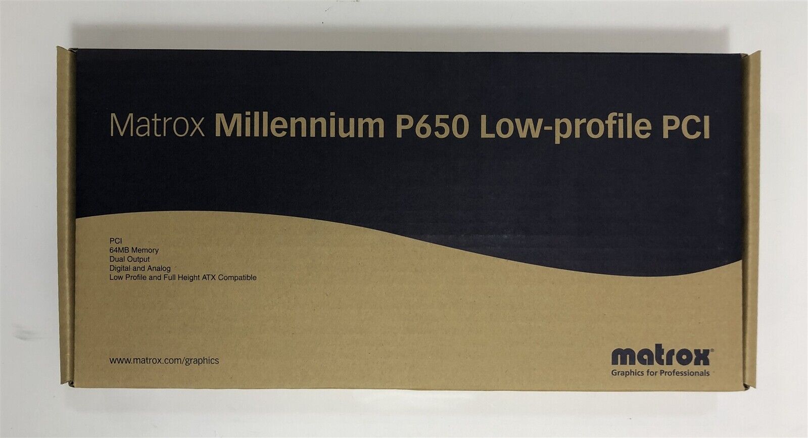 New Matrox Millennium P650 Low Profile PCI Video Card P65-MDDAP64F