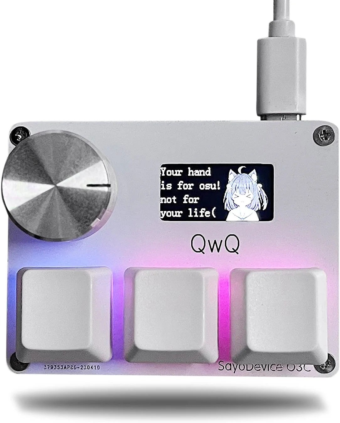 O3C SayoDevice OSU O3C Rapid Trigger Hall Switches Magnetic Pink Switches
