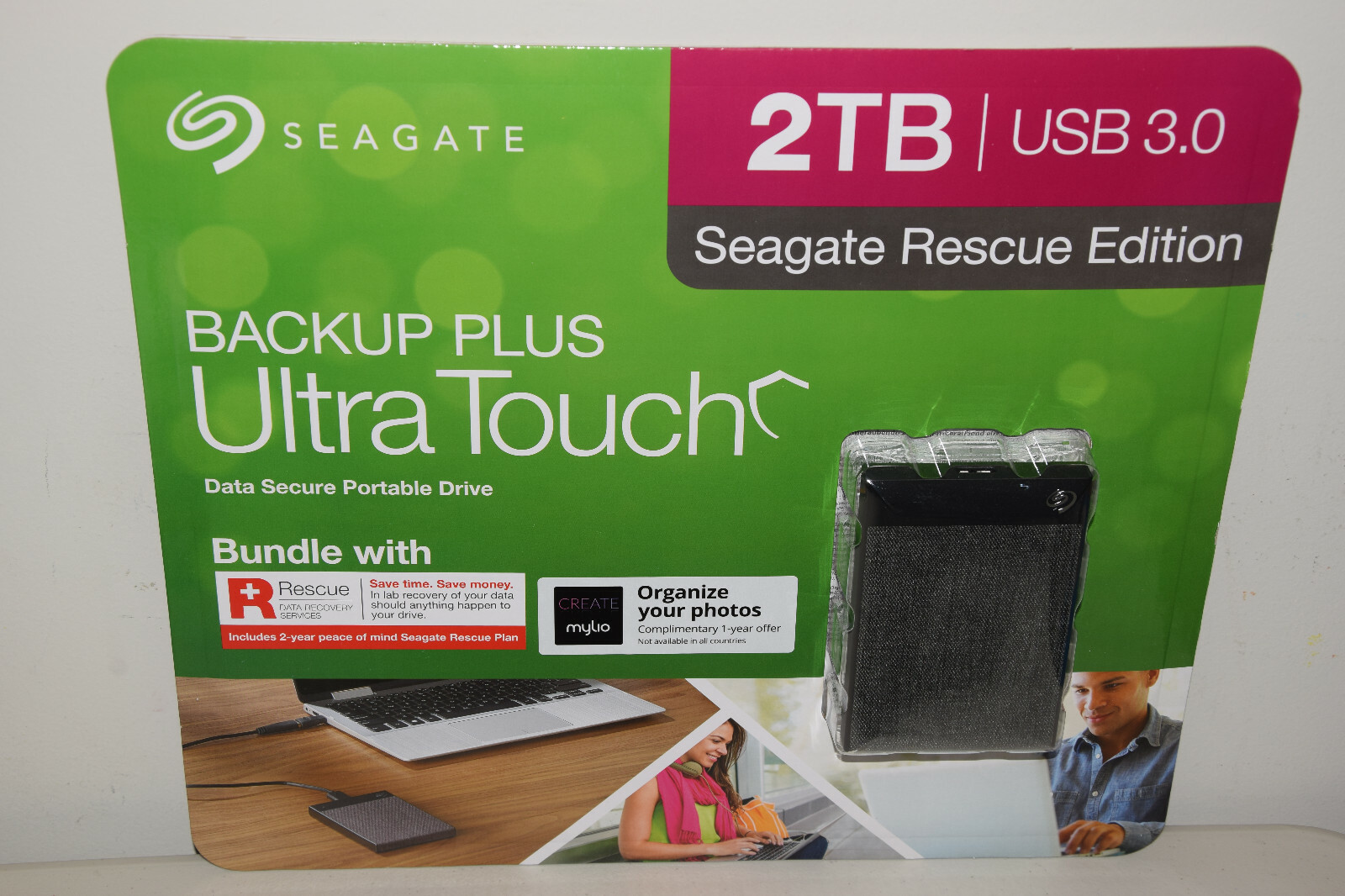 Seagate Backup Plus Ultra Touch Portable HD Drive 2TB /Laptop Tablet PC Computer