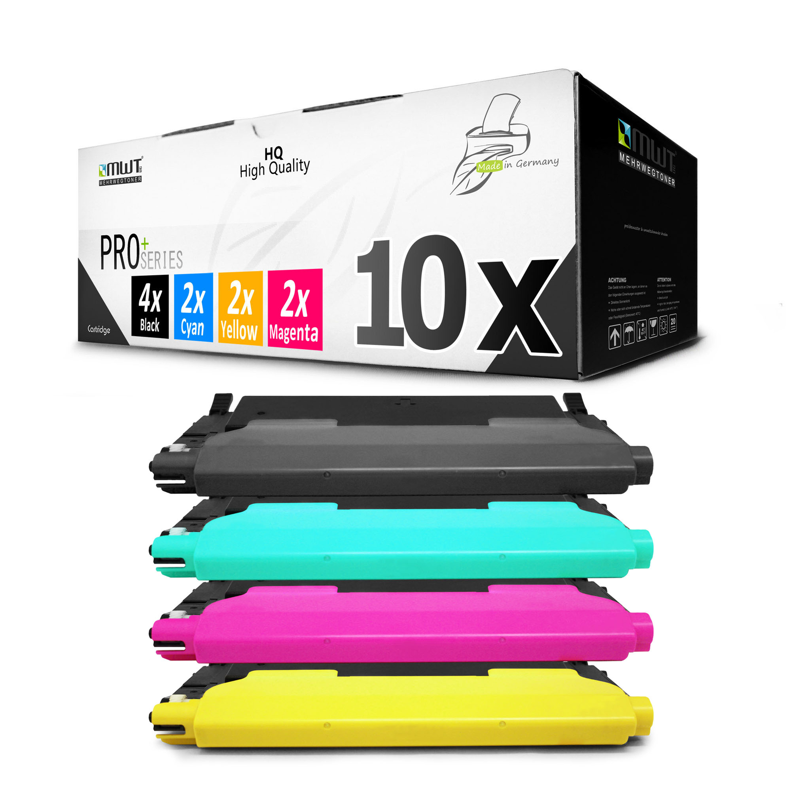 10x Toner for Samsung CLP 360 365 ND W N CLT-P406C CLT-406 CMYK