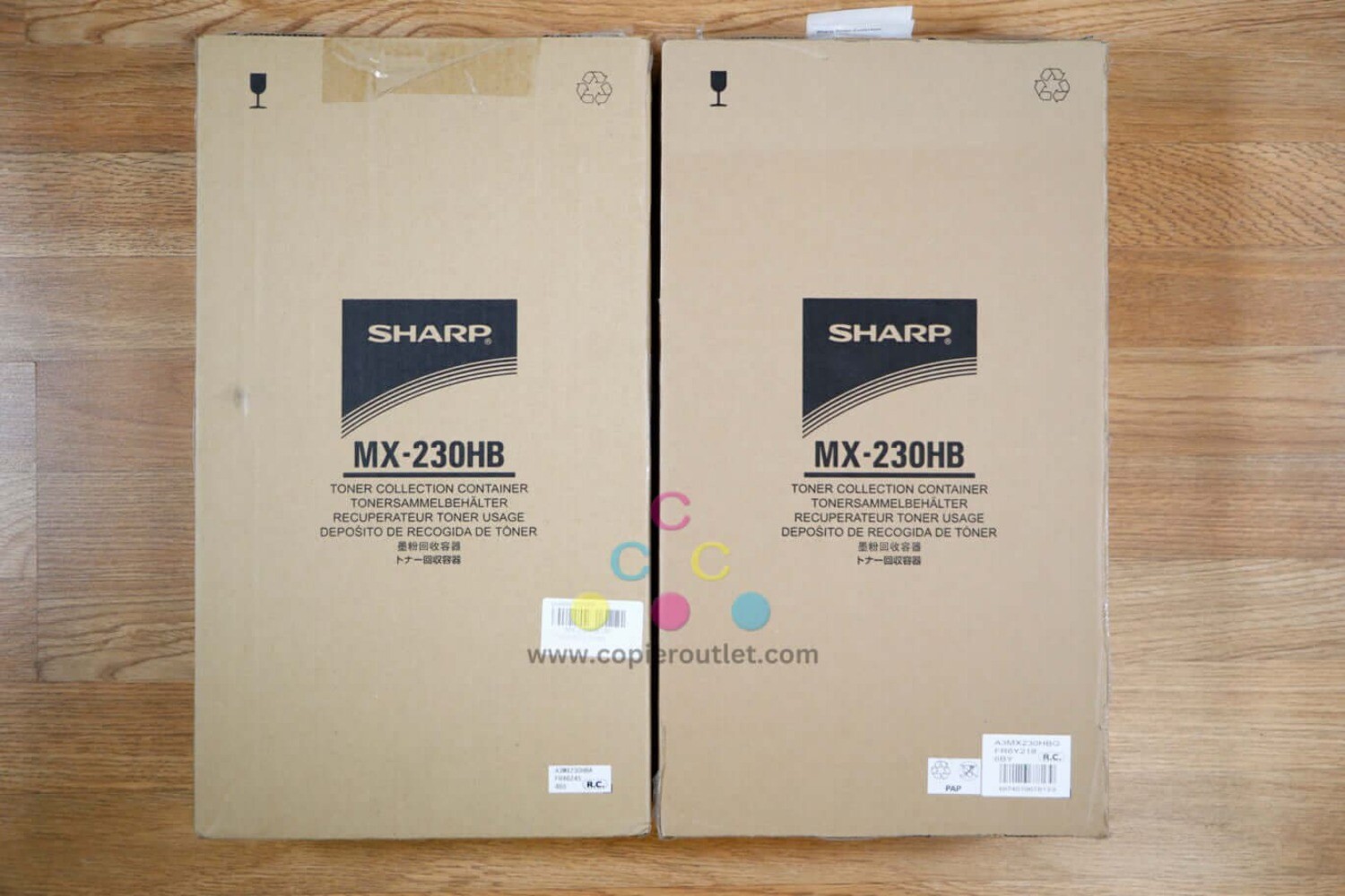Lot of 2 Sharp MX230HB Waste Toner Container MX-2310U/MX-3640N Same Day Shipping