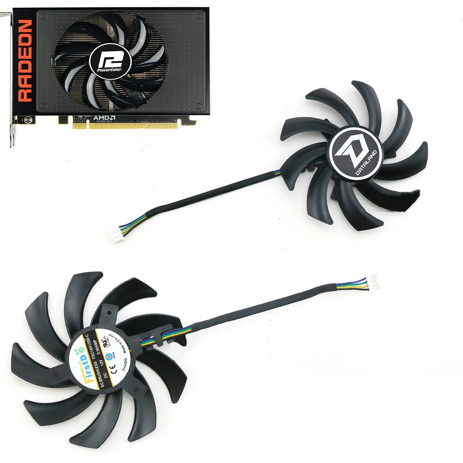 FDC10H12D9-C Graphics Card Cooling Fan for AMD/Dylan/ASUS R9 Nano 4G HBM