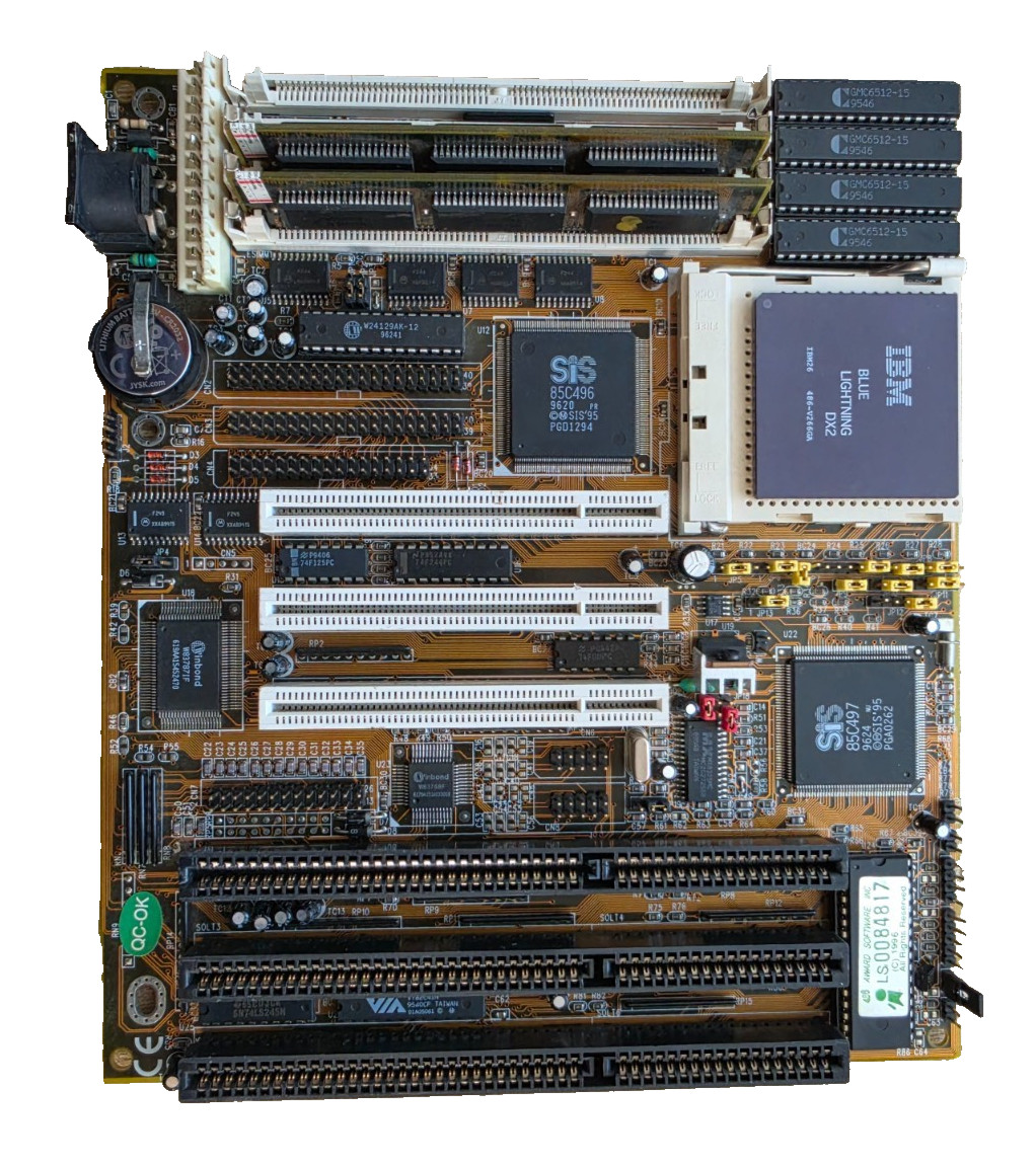 Lucky Star LS-486E + IBM 486-DX2-66 CPU + 16Mb RAM -=TESTED=-
