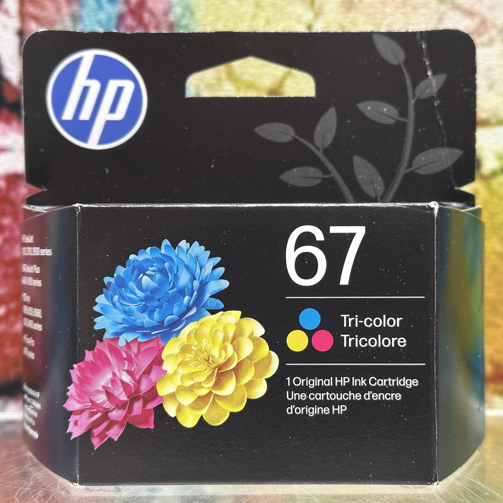 HP 67 Tri-Color Original Ink Cartridge Print Genuine 3YM55AN#140 3/28 Sealed New
