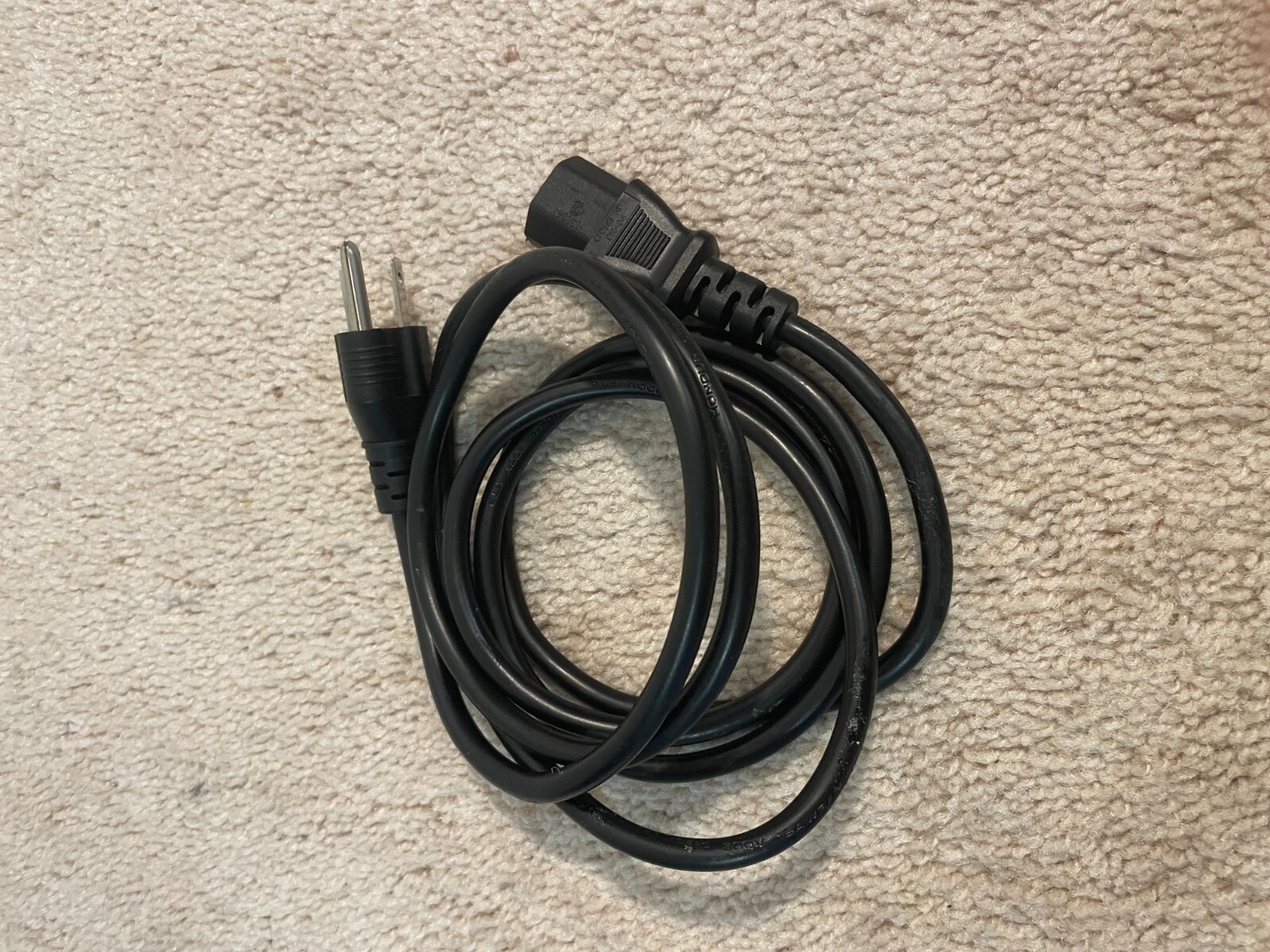 3 Prong Trapezoid Computer Power Cord Universal PC Printer Standard 6ft Cable