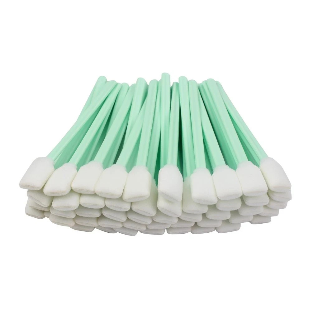100pc 5.1" Square Rectangle Foam Cleaning Swab Sticks for Solvent Format Inkj...