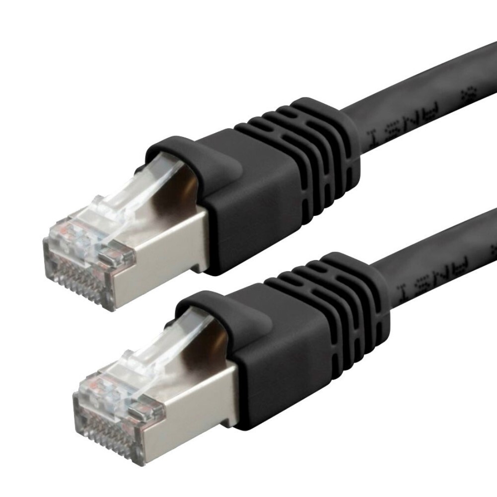 14/20/25/30/50/75/100FT CAT6A RJ45 Ethernet Network STP Patch Cable Copper 26AWG