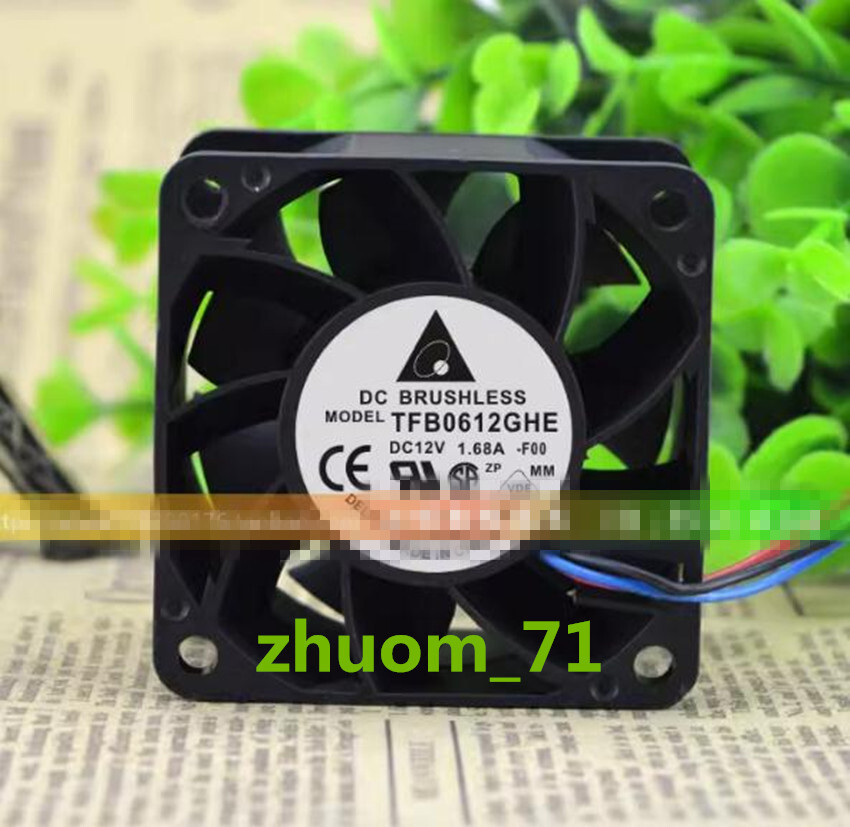 1PC Delta TFB0612GHE 12V 1.68A 6CM 6038 3-Pin Violent Boost Cooling Fan
