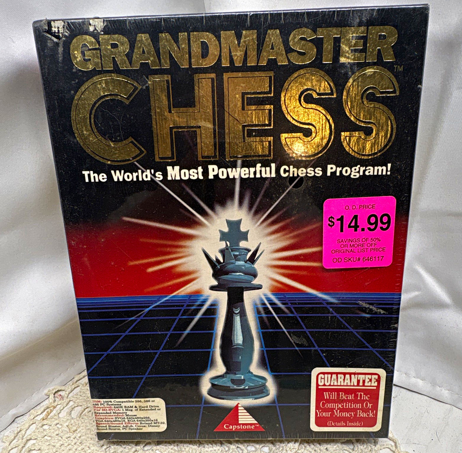 Capstone Grandmaster Chess DOS PC Software 3.5" Floppy Disks IBM Compatible