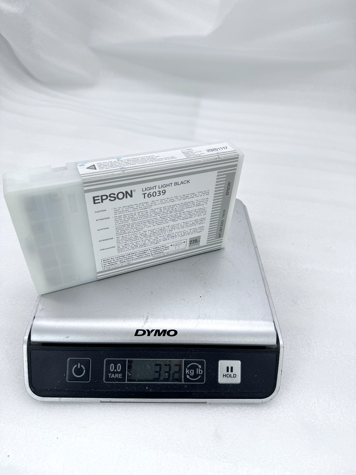 Genuine Epson T6039 Light Light Black Ink Cartridge Exp.2020 2021