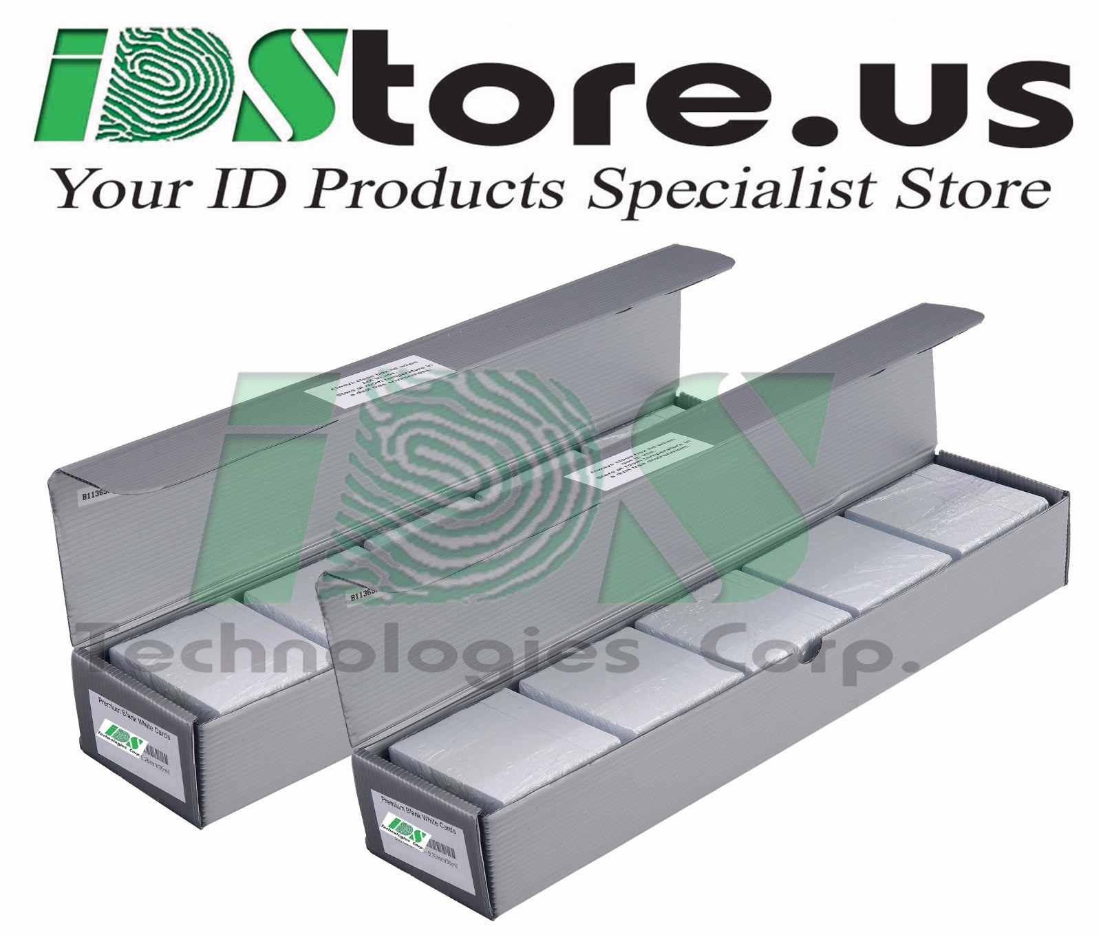 1000 Blank White PVC Cards - CR80, 30 Mil, Credit Card Size, **  **
