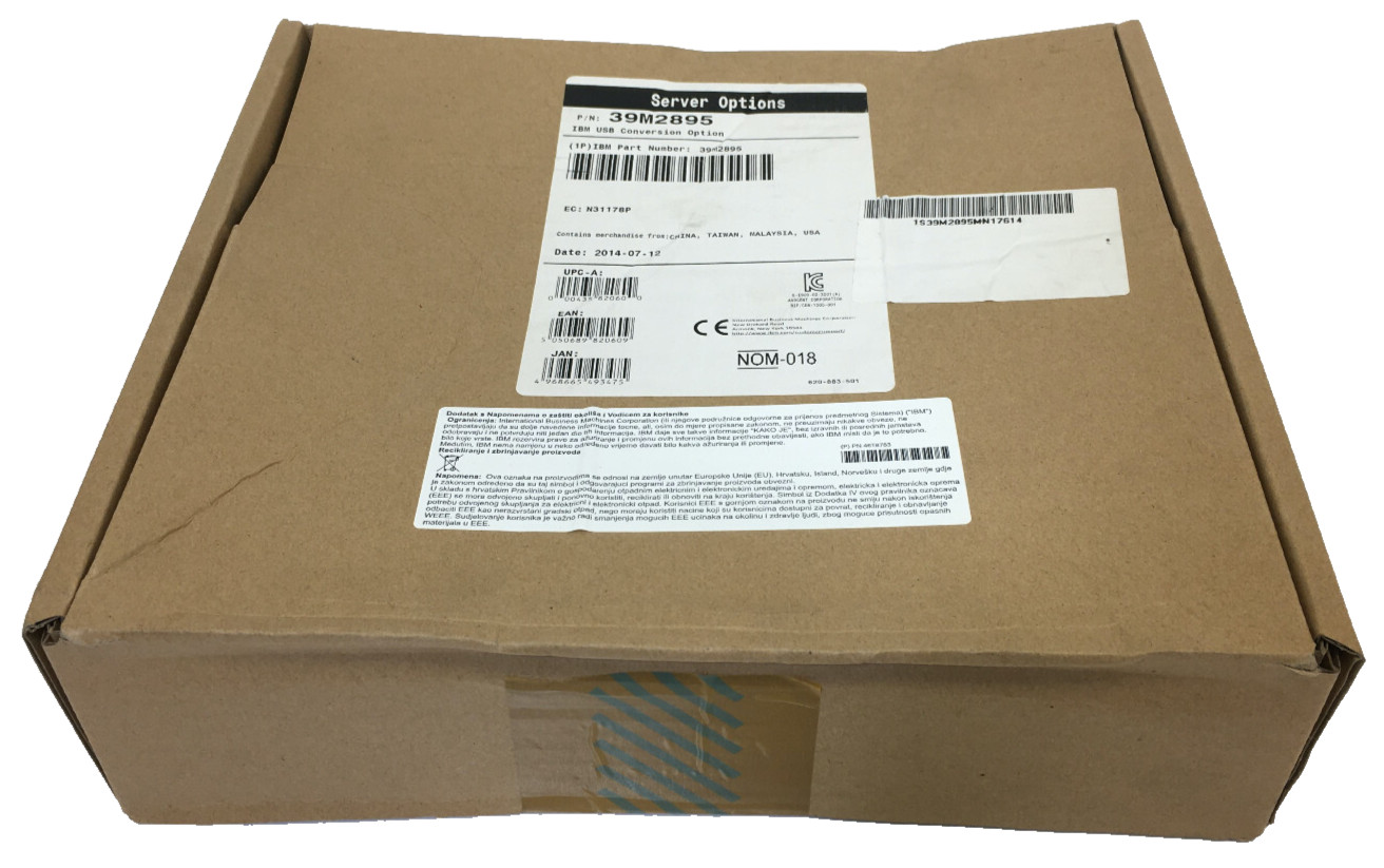 NEW 39M2895 - IBM Lenovo USB Conversion Option - KVM 4 PACK - FRU 00WH404 UNUSED
