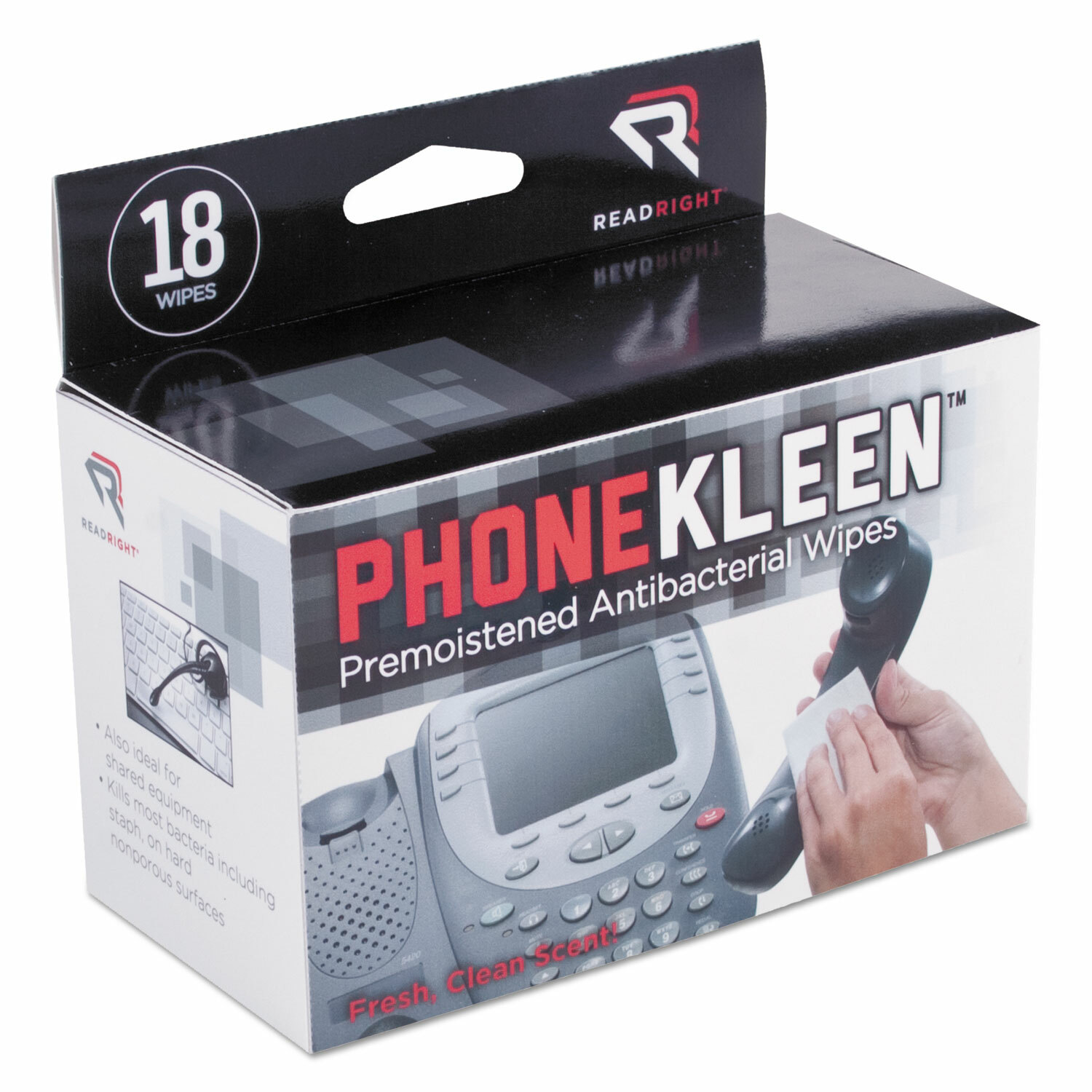Read Right Phone Kleen. Pre-Moistened Electronic Cleansing Towelette