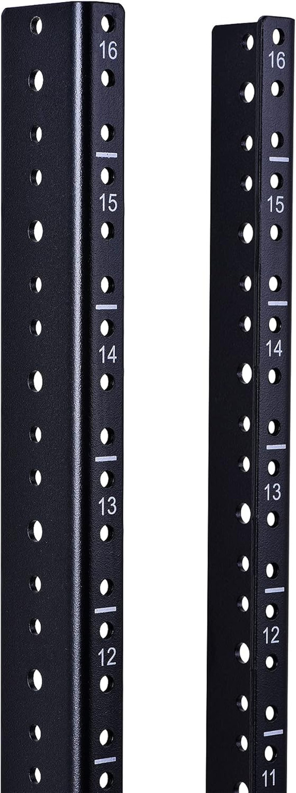 16U Vertical Server Rack Rail Pair Kit, DIY Rack Build, 12-24 Screws X64