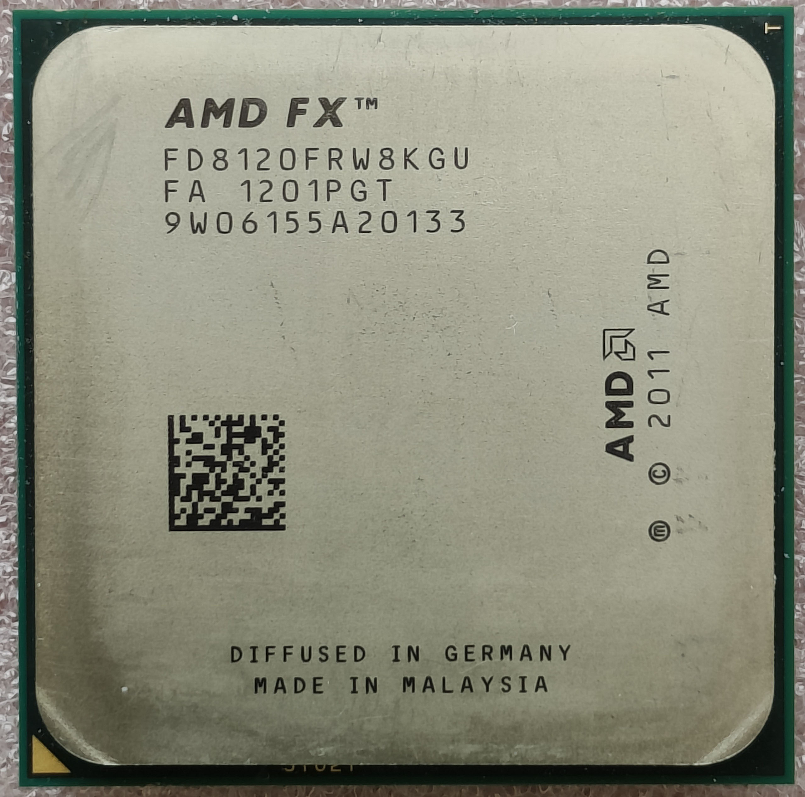 AMD FX-8120 CPU FD8120FRW8KGU 8-Core 3.1GHz 125W Socket AM3+ Processor
