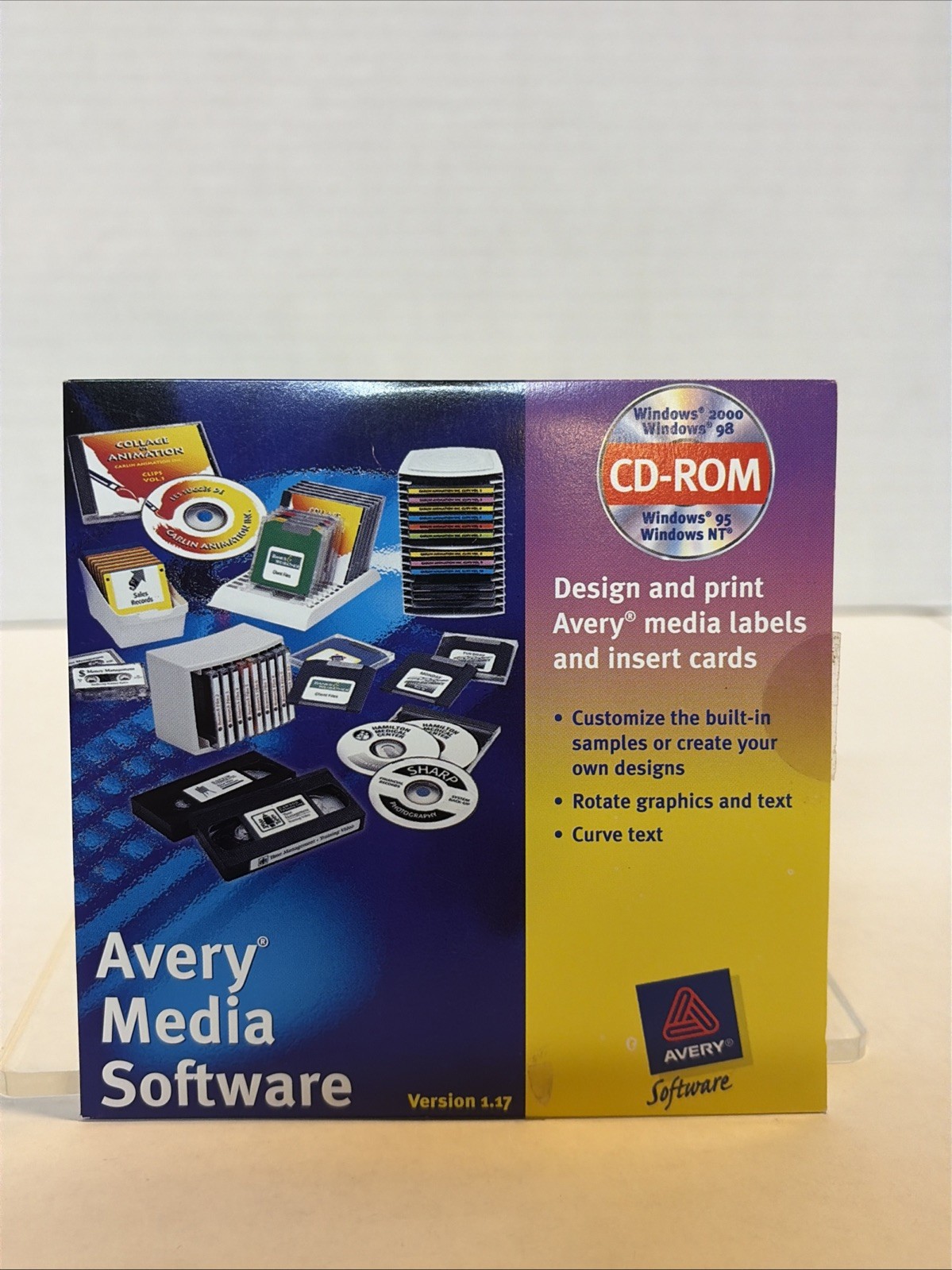 Avery Media Software for Windows 2000/1998 CD-ROM • Media Labels & Insert Cards