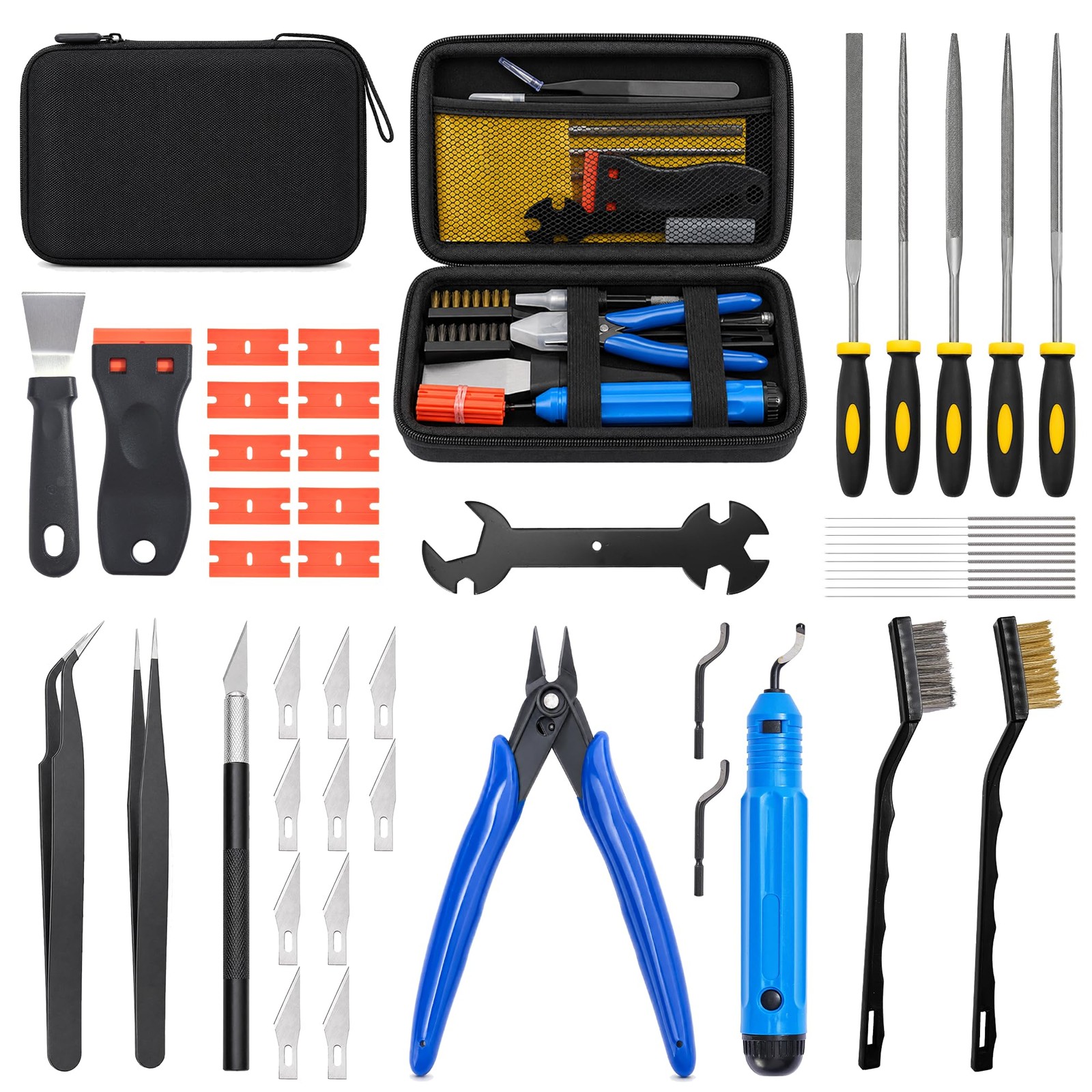 46 Piece 3D Printer Accessories Tool Kit for Cleaning and Removal