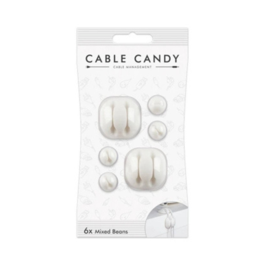 Cable Candy Mixed Self adhesive Beans CAR Office DESK Cable Holder Organizer Tie
