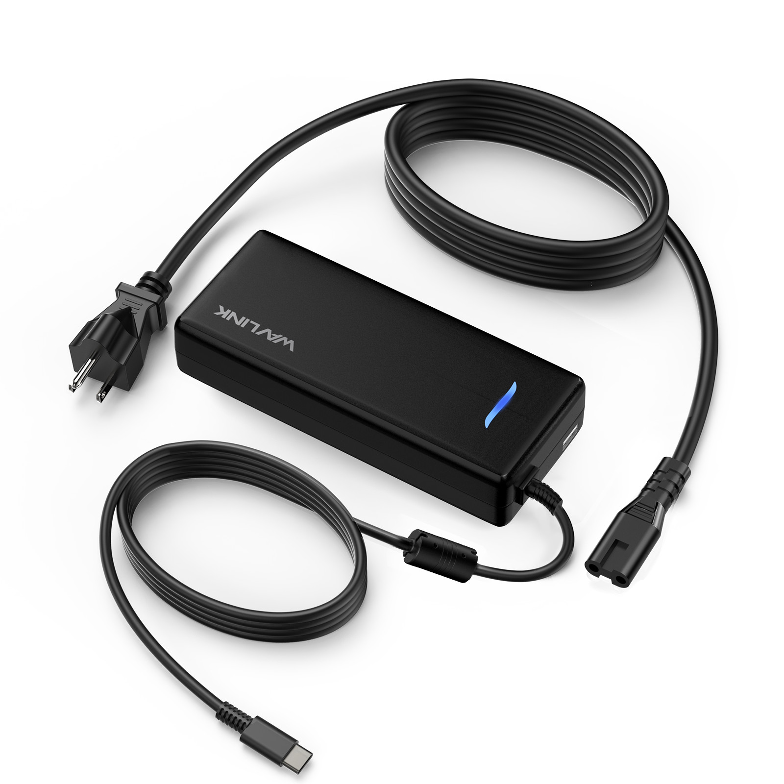 112W PD Charging USB-C Power AC Adapter Charger For Laptops / Tablet  / Phones