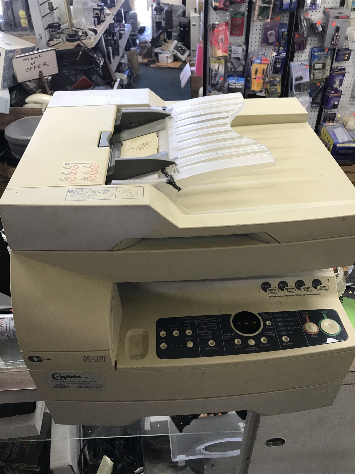KYOCERA COPYSTAR CS-1810 Copier Works Great