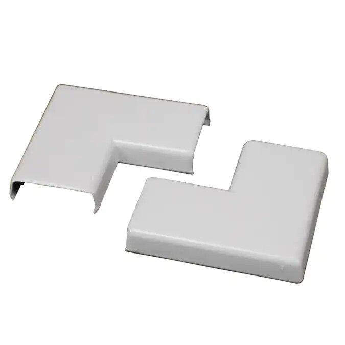 Legrand Wiremold NM6 Non-Metallic PVC Raceway Flat Elbow, Ivory (2-pack)