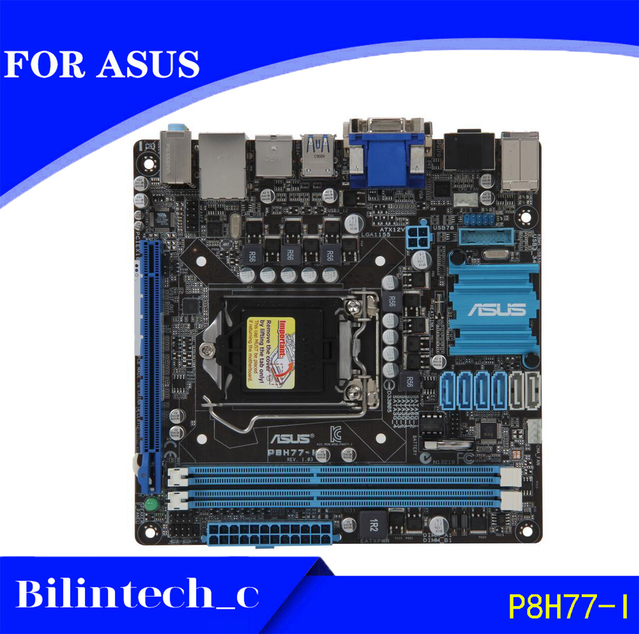 FOR ASUS P8H77-I LGA 1155 Intel H77  B75 16G DDR3 Motherbroad Test ok