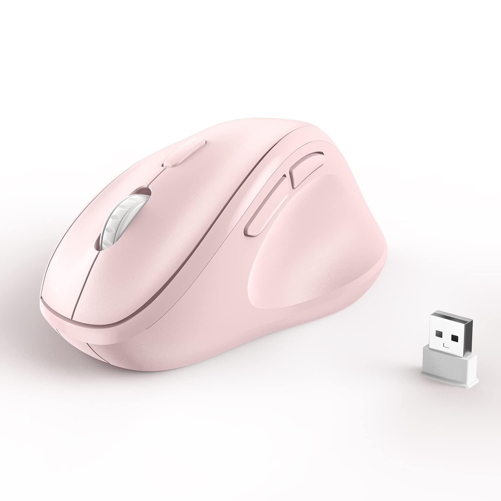 MICROPACK Digitally Yours Ergonomic Wireless Mouse with USB Wireless, Pink