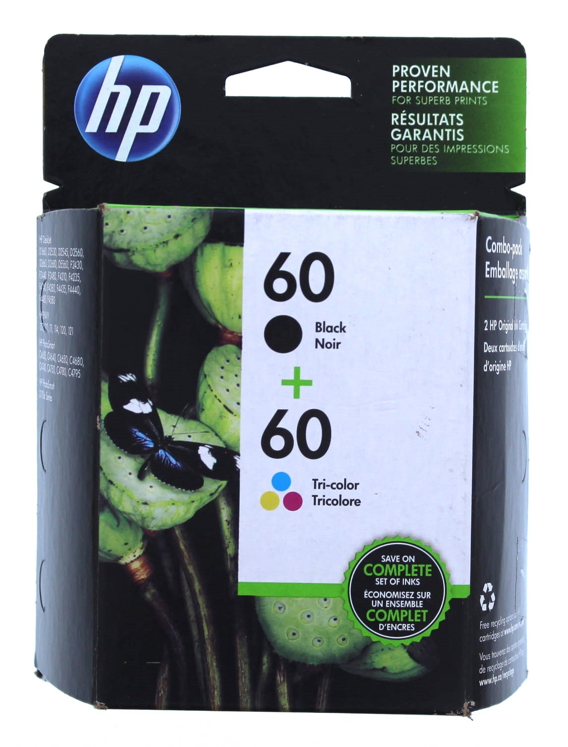 Hp 60Black/60Tri- Color Ink Cartridge 2 Pack (EXPIRED)
